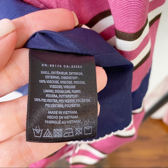 Anthropologie Maeve Tiered Striped Ruffle Skirt 10 - Picture 7 of 7